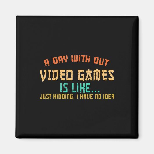 ゲーム無しおもしろいGamer Gaming Boys Ki マグネット (正面)