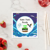 ゲーム燃料準備ハッピーバースデークリティカルヒット！ スタンダードカクテルナプキン (インサイチュ)