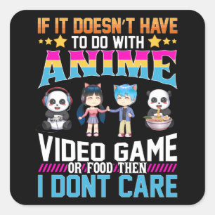 ゲーム用のアニメビデオ日本のゲーム食品マンガ スクエアシール