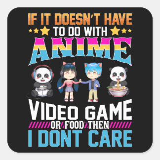 ゲーム用のアニメビデオ日本のゲーム食品マンガ スクエアシール