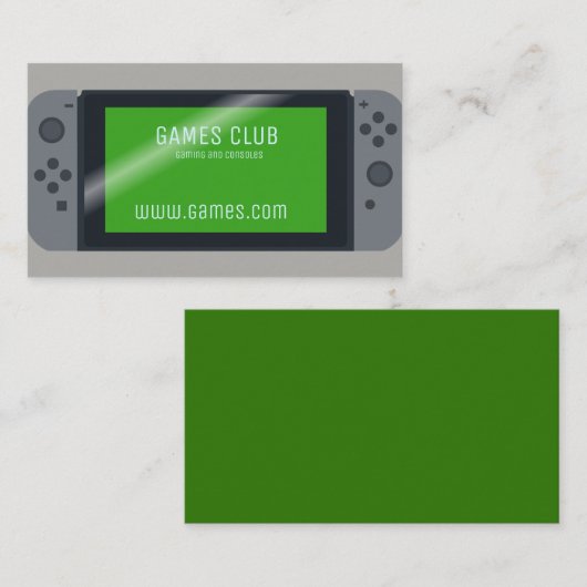 ゲーム用オンラインゲームコンピュータビジネス 名刺 (正面/裏面)