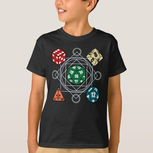 ゲーム用サイコロ Tシャツ (正面)
