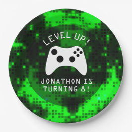 ゲーム用トラックの誕生日パーティーを開く ペーパープレート