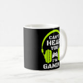 ゲーム用ヘッドセットビデオゲームゲームの音が聞こえない コーヒーマグカップ (正面右)