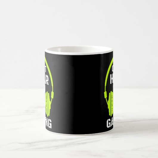 ゲーム用ヘッドセットビデオゲームゲームの音が聞こえない コーヒーマグカップ (中央)