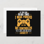 ゲーム用マシュアルポーズコントローラ ポストカード (正面/裏面)