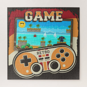ゲーム用リモートコントローラレトロ ジグソーパズル