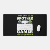 ゲーム男おもしろい子女の子男性ゲーマービデオゲーム デスクマット (キーボード&マウス)