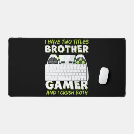 ゲーム男おもしろい子女の子男性ゲーマービデオゲーム デスクマット (キーボード&マウス)