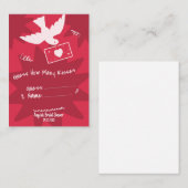 ゲーム白い鳩キスラブレターの数を推測 エンクロージャーカード (正面/裏面)