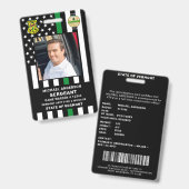 ゲーム監督保存担当役員のロゴ写真ID バッジ (正面&裏面)