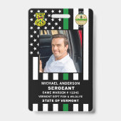 ゲーム監督保存担当役員のロゴ写真ID バッジ (正面)