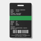 ゲーム監督法執行役員フォトロゴID バッジ (裏面)