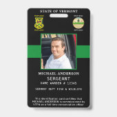 ゲーム監督法執行役員フォトロゴID バッジ (正面)