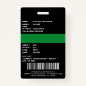 ゲーム監督法執行役員フォトロゴID バッジ (裏面)