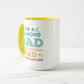 ゲーム素晴らしパパファーザーズデイおもしろいギフト マグカップ (正面左)