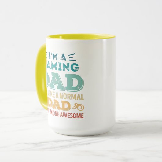 ゲーム素晴らしパパファーザーズデイおもしろいギフト マグカップ (正面左)