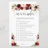 ゲーム素朴中またはゲーム中のマルサラのブルゴーニュフローラ (正面/裏面)