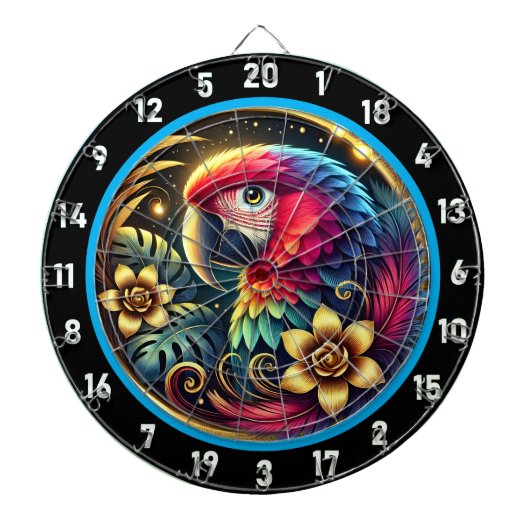 ゲーム芸術的愛好家のためのオウムのダーツボード ダーツボード (正面)