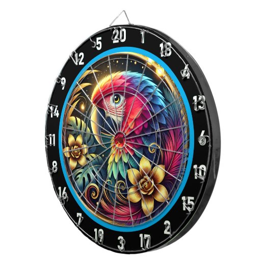 ゲーム芸術的愛好家のためのオウムのダーツボード ダーツボード (正面右)