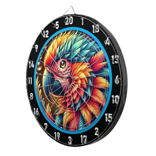 ゲーム芸術的愛好家のためのオウムのダーツボード ダーツボード (正面右)