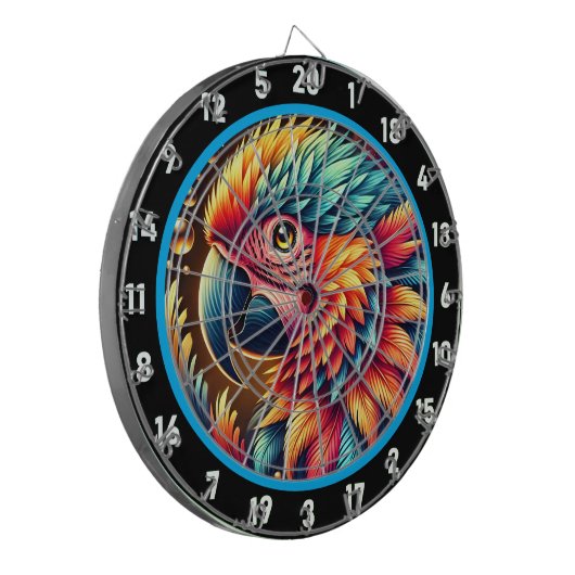 ゲーム芸術的愛好家のためのオウムのダーツボード ダーツボード (正面左)