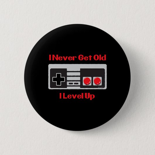 ゲーム誕生日おもしろいシャツゲームシャツ 缶バッジ (正面)