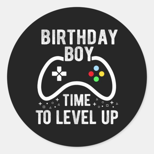 ゲーム誕生日ギフト2 ラウンドシール (正面)