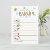 ゲーム赤ちゃんシャワー子供部屋韻&価格は正しい 招待状 (スタンド正面)