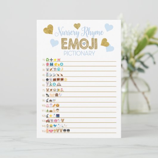 ゲーム赤ちゃんシャワー子供部屋韻&価格は正しい 招待状 (スタンド正面)