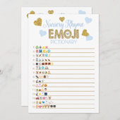 ゲーム赤ちゃんシャワー子供部屋韻&価格は正しい 招待状 (正面/裏面)