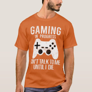 ゲーム進行中 ゲーミング ビデオゲーム コントローラー Tシャツ