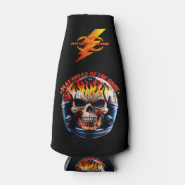 ゲーム遊スカルの前方へ炎ヘルメットスポーツ ボトルクーラー