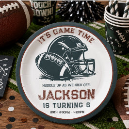 ゲーム開始!サッカーの誕生日を祝おう ペーパープレート