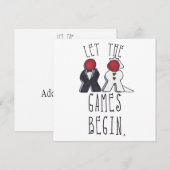 ゲーム開始 マープル結婚アート 案内状 (正面/裏面)