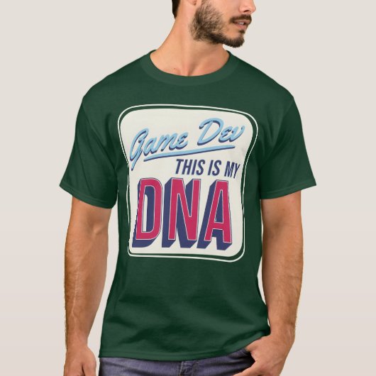ゲーム開発は私のDNA Tシャツ (正面)