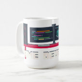 ゲーム開発者のマグカップ コーヒーマグカップ (正面左)