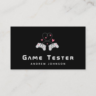 ゲーム開発者テスターかわいいジョイスティックコントローラ 名刺