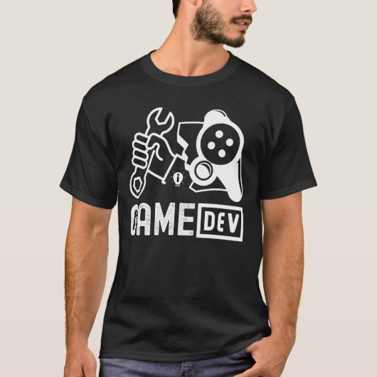 ゲーム開発者駄洒落 Tシャツ (正面)