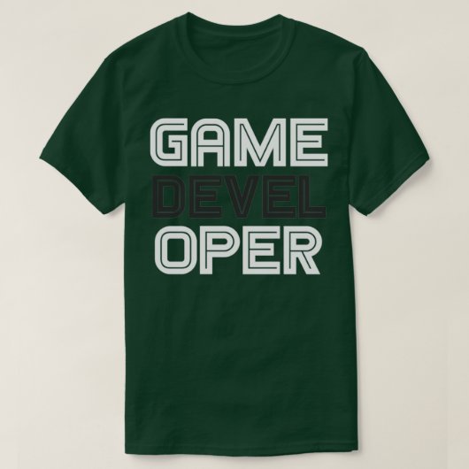 ゲーム開発者1 Tシャツ (デザイン正面)