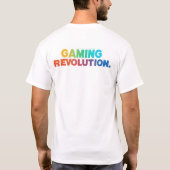 ゲーム革命Tシャツあなたの内側のゲーマーを解放 Tシャツ (裏面)