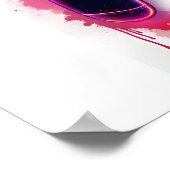 ゲーム顔オン！コントローラアート ポスター (角)