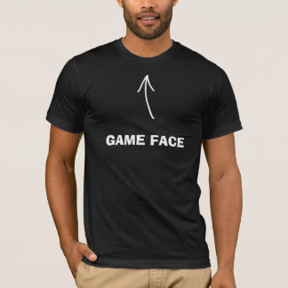 ゲーム顔 – 黒Tシャツ Tシャツ