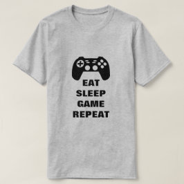 ゲーム食べ用のスリープゲーム用リピートゲームパッドtシャツ tシャツ