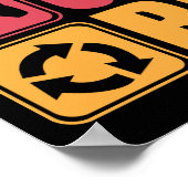 ゲーム食べ- ,スリープ,ゲーム,繰り返し – ゲーマーおもしろい, ポスター (角)