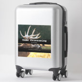 ゲーム鹿加工車広告のシール シール (スーツケース)