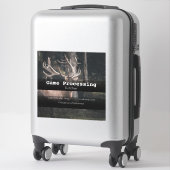 ゲーム鹿加工車広告のシール シール (スーツケース)