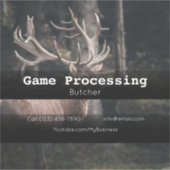 ゲーム鹿加工車広告のシール シール (正面)