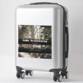 ゲーム鹿加工車広告のシール シール (スーツケース)