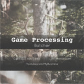 ゲーム鹿加工車広告のシール シール (正面)